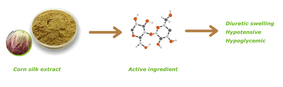 What does corn silk extract do?